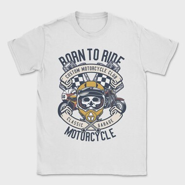 Born To Ride Custom Garage, Tricou Barbati (Unisex)