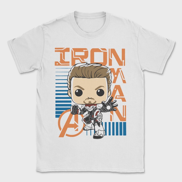Iron Man Pop Art, Tricou Barbati (Unisex)