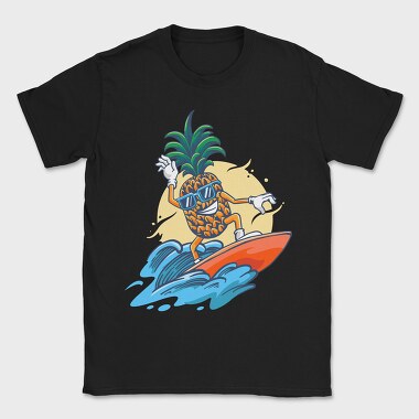 Pineapple Surfer, Tricou Barbati (Unisex)