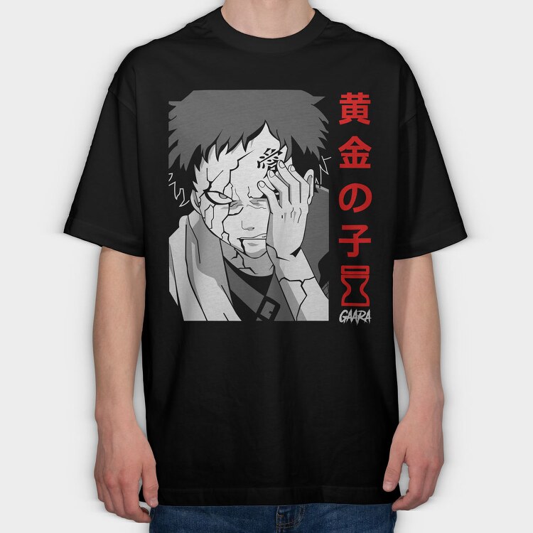 Golden Wolf Howl, Tricou Oversize Barbati (Unisex)