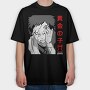 Golden Wolf Howl, Tricou Oversize Barbati (Unisex)