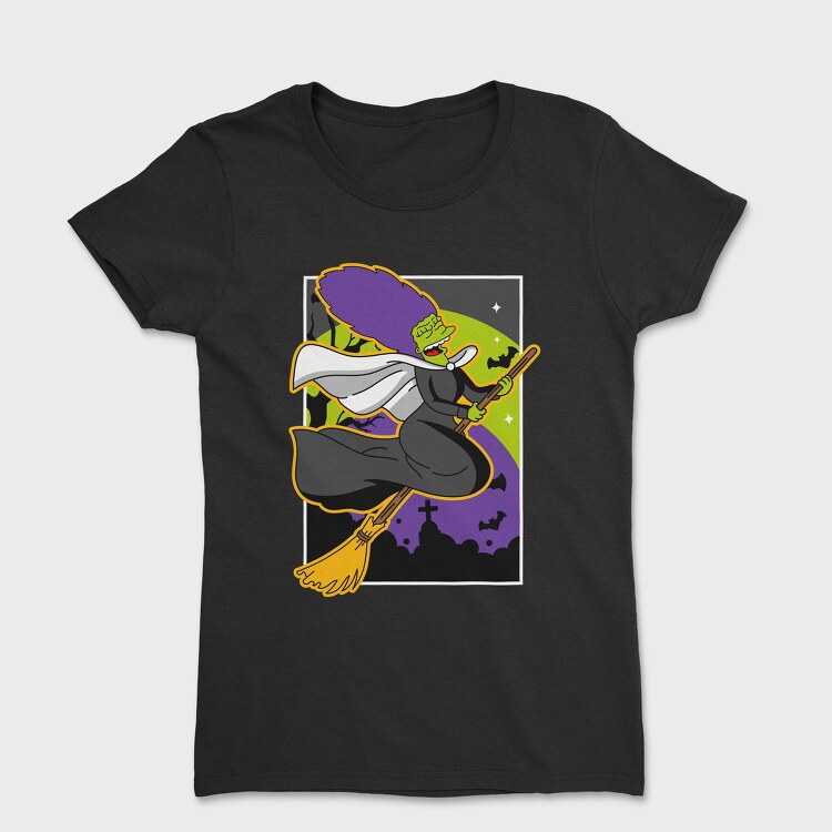 Halloween Witch Flyer, Tricou Femei