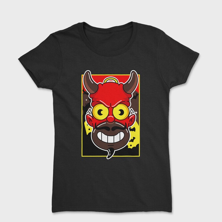 Halloween Devil Grin, Tricou Femei