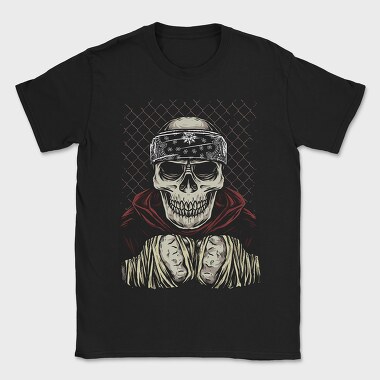 Skull Bandana Fence, Tricou Barbati (Unisex)