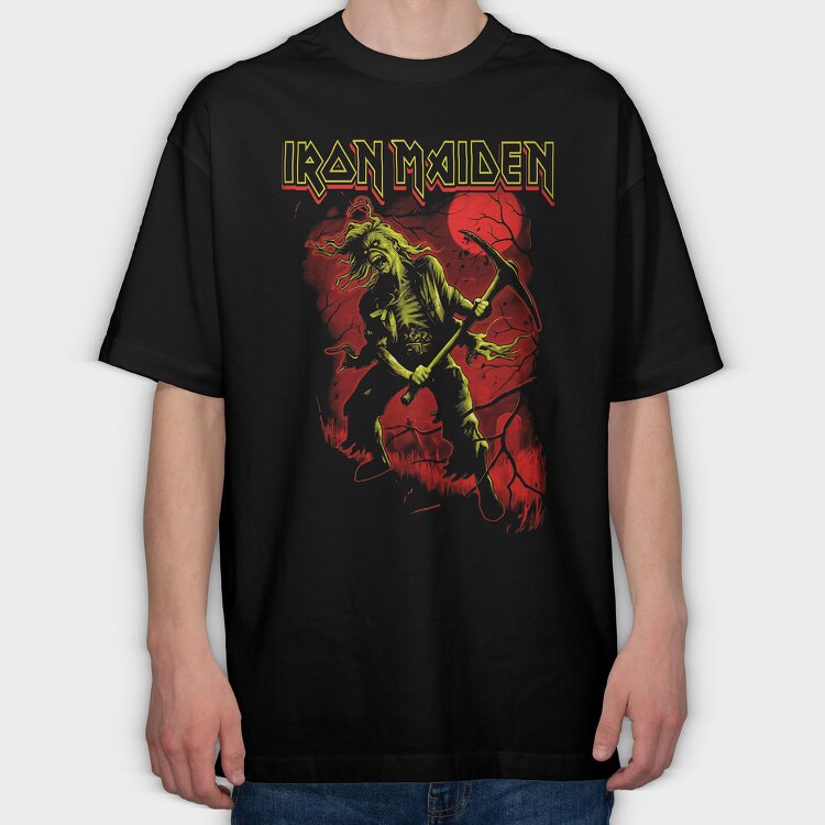 Iron Maiden 9, Tricou Oversize Barbati (Unisex)