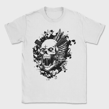 Skull Crown Roar, Tricou Barbati (Unisex)