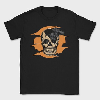 Skull Gaming Controller, Tricou Barbati (Unisex)