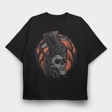 Skull Hammer Roar, Tricou Oversize Barbati (Unisex)