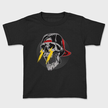 Skull Lightning Cap, Tricou Copii