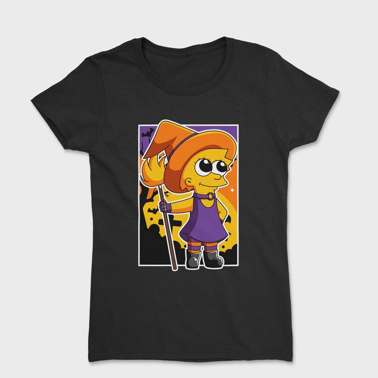 Halloween Witch Girl, Tricou Femei