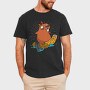 Surfing Beaver, Tricou Barbati (Unisex)