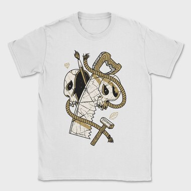 Skull Rope Brush, Tricou Barbati (Unisex)