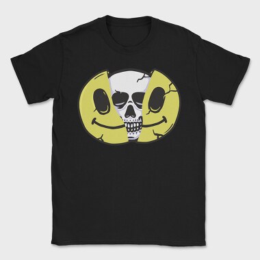 Skull Smiley, Tricou Barbati (Unisex)