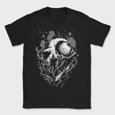 Skull Smoke, Tricou Barbati (Unisex)