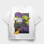 Halloween Witch Flyer, Tricou Oversize Barbati (Unisex)