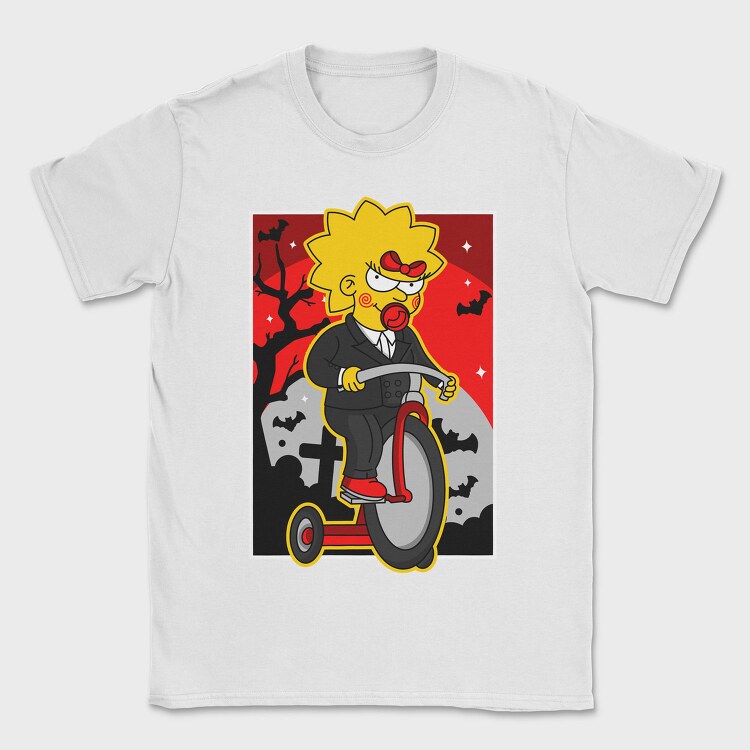 Halloween Lisa Simpson, Tricou Barbati (Unisex)