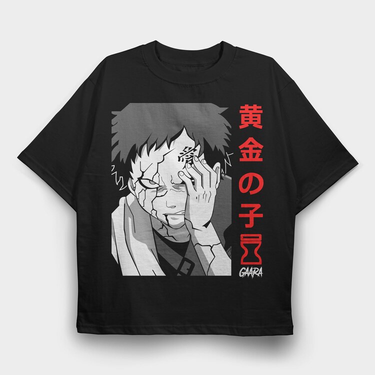 Golden Wolf Howl, Tricou Oversize Barbati (Unisex)