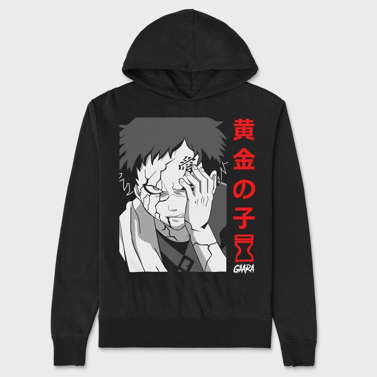 Golden Wolf Howl, Hanorac Oversize Barbati (Unisex)