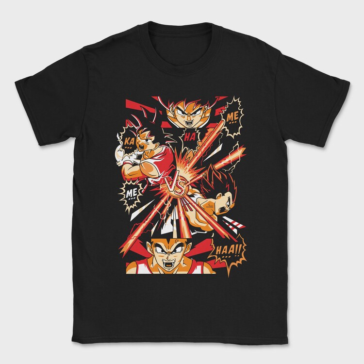 Goku Vs Vegeta, Tricou Barbati (Unisex)