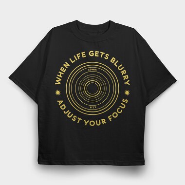 Camera Focus Photographers Creators, Tricou Oversize Barbati (Unisex)