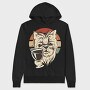 Dog Drinking Wine Wine, Hanorac Oversize Barbati (Unisex)