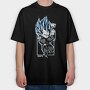 Ice Wolf Roar, Tricou Oversize Barbati (Unisex)
