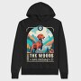Dog In The Woods Hiking, Hanorac Oversize Barbati (Unisex)