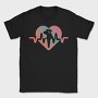 Dog Love Heartbeat, Tricou Barbati (Unisex)