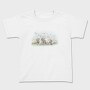 Dog On Flower Field Lying, Tricou Copii