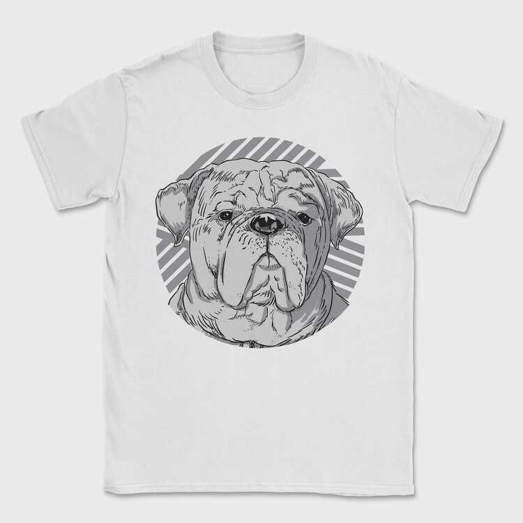 Dog Realistic Portrait, Tricou Barbati (Unisex)