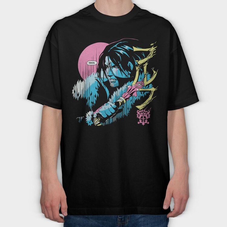 Ice Moon Whisper, Tricou Oversize Barbati (Unisex)