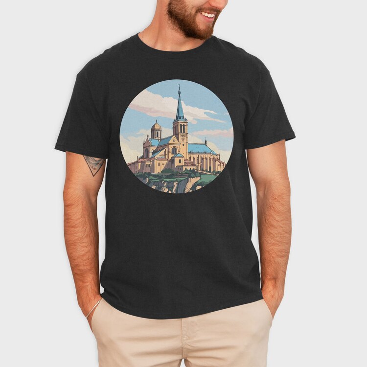 Notre Dame De La Garde, Tricou Barbati (Unisex)