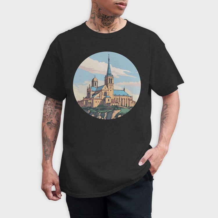 Notre Dame De La Garde, Tricou Barbati (Unisex)
