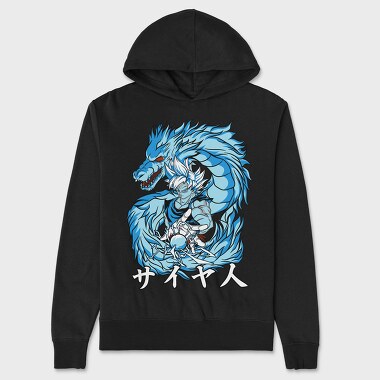 Dragon Ball Z 10, Hanorac Oversize Barbati (Unisex)