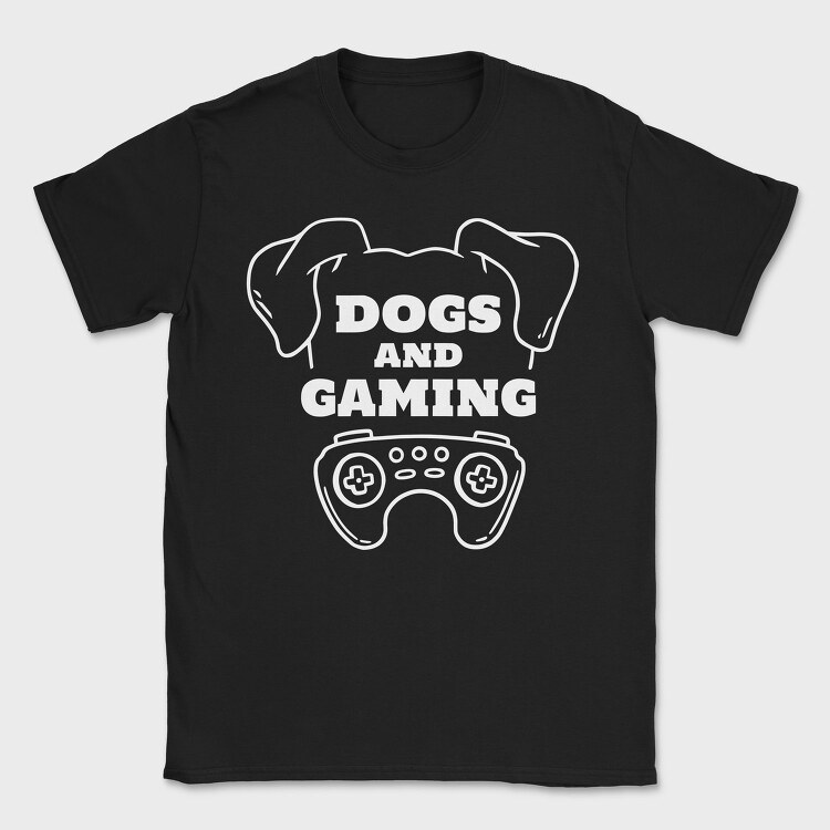 Dogs And Gaming, Tricou Barbati (Unisex)