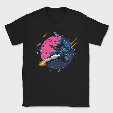 Space Rocket Astronaut, Tricou Barbati (Unisex)