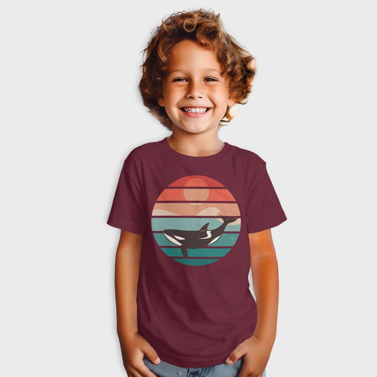 Retro Orca, Tricou Copii