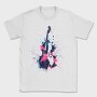 Double Bass Paint Splash, Tricou Barbati (Unisex)