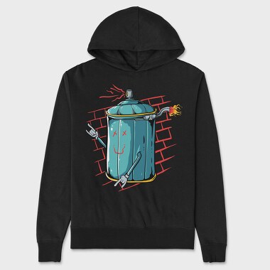 Burning Spray Can, Hanorac Oversize Barbati (Unisex)