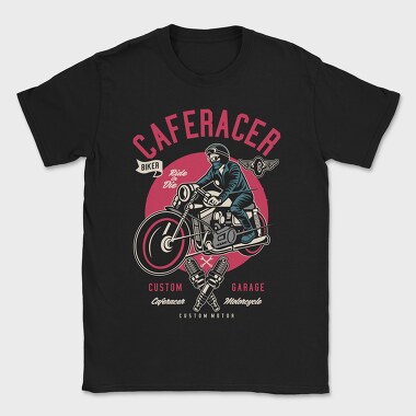 Caferacer Garage, Tricou Barbati (Unisex)
