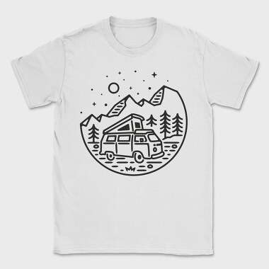 Camper Night Adventure, Tricou Barbati (Unisex)