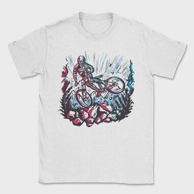 Downhill Biker Stunt, Tricou Barbati (Unisex)