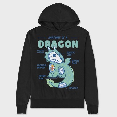 Dragon Anatomy, Hanorac Oversize Barbati (Unisex)