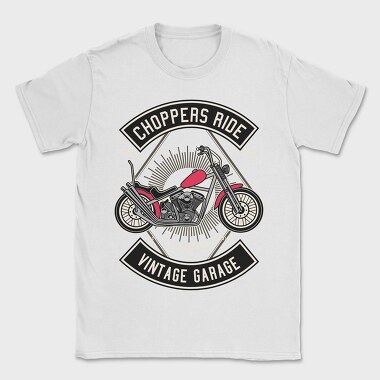 Choppers Ride Garage, Tricou Barbati (Unisex)