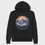 Mountains Text Vintage, Hanorac Oversize Barbati (Unisex)