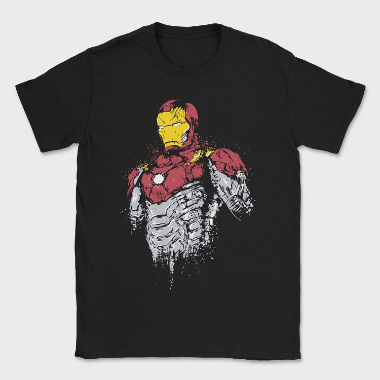 Iron Man Splatter, Tricou Barbati (Unisex)