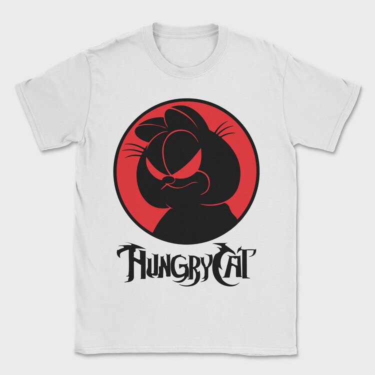 Hungry Cat, Tricou Barbati (Unisex)