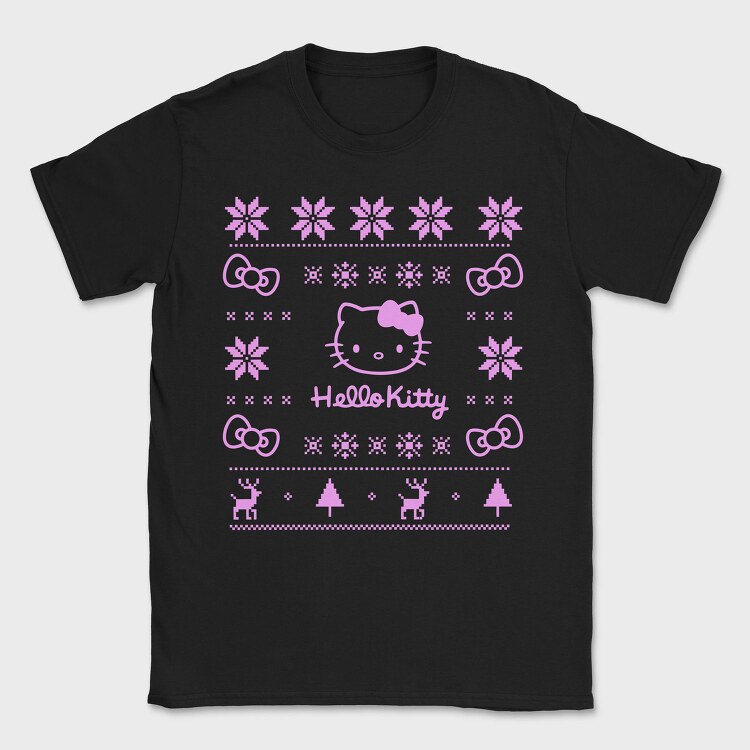 Hello Kitty Snowflake, Tricou Barbati (Unisex)