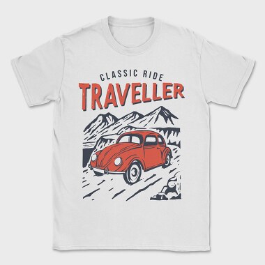Classic Ride Traveller, Tricou Barbati (Unisex)