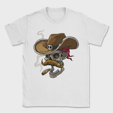 Cowboy Skull, Tricou Barbati (Unisex)